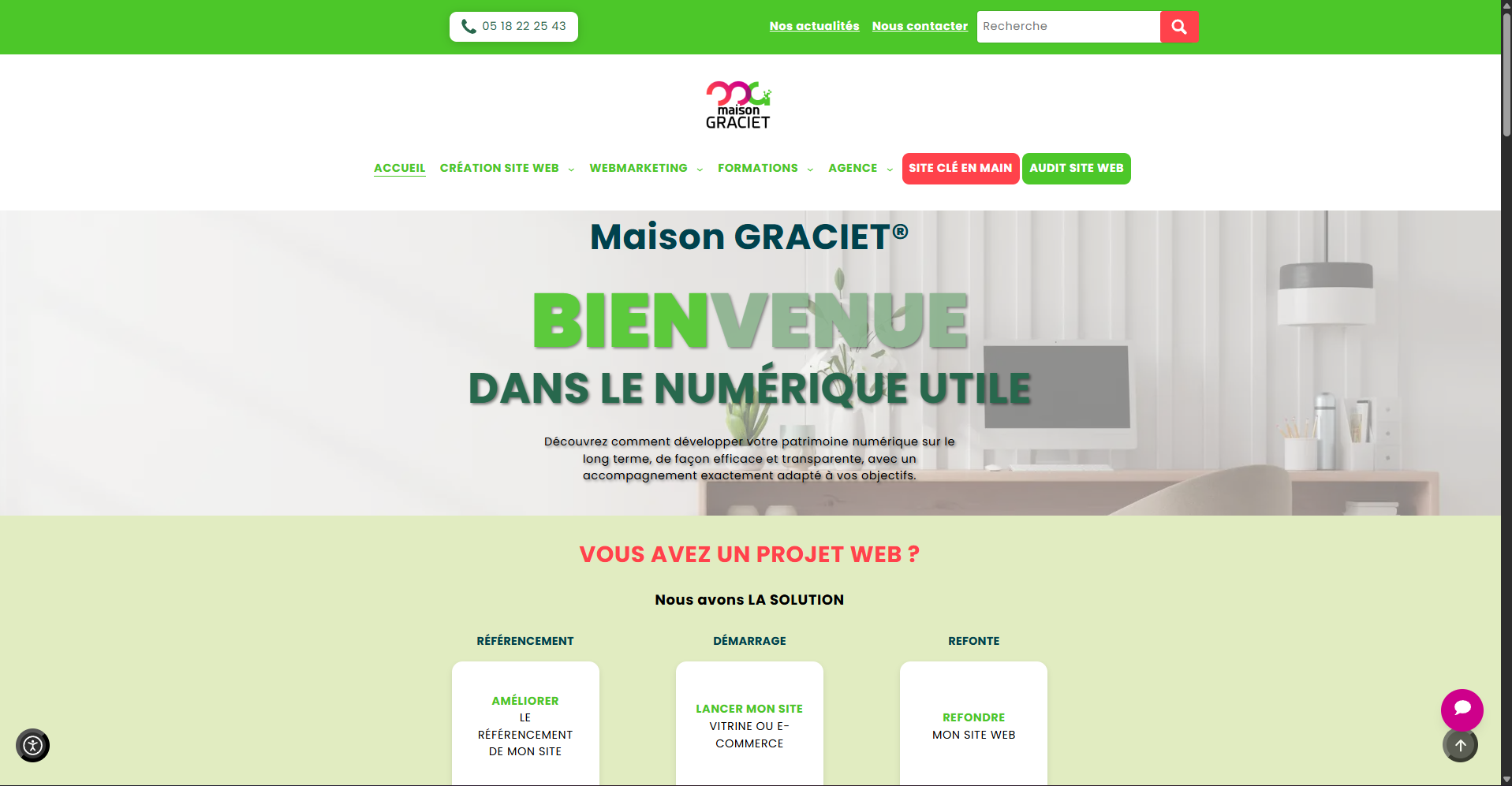 Site web de Maison Graciet